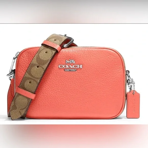 Coach Coral and Brown Women's Bag Set - Picture 4 of 16